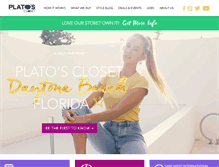 Tablet Screenshot of platosclosetdaytonabeach.com